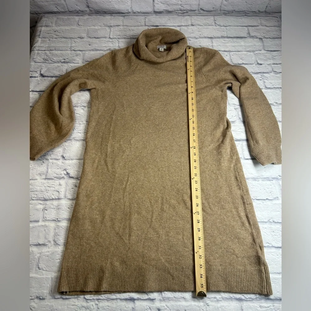 J. Crew Tan Turtleneck Sweater Dress. Size XL. Minimalism. Wear With Boots.